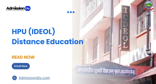 ICDEOL HPU Admission 2026: Courses, Fees & Last Date